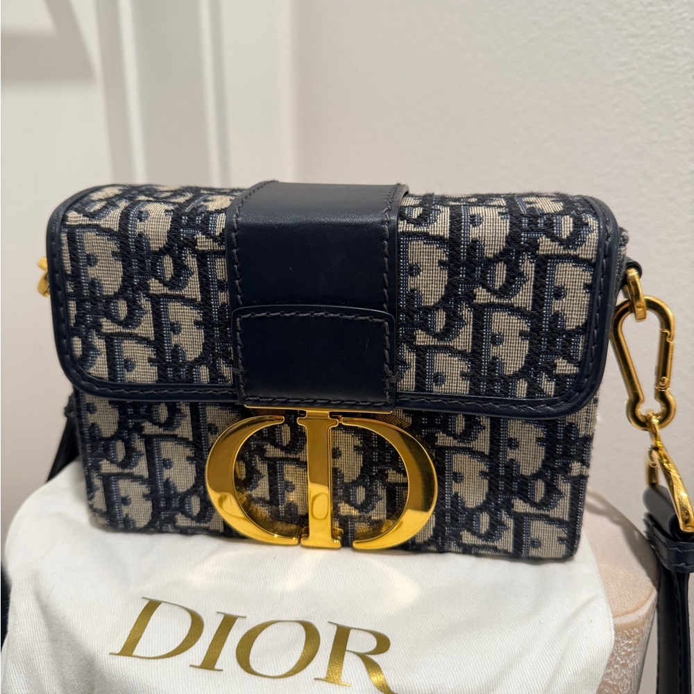 Dior Blue and Gold Crossbody Bag
